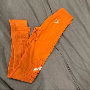 Gymshark Orange Leggings mesh high waist
